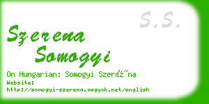 szerena somogyi business card